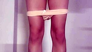 masturbating outdoors in skirt with cum-soaked panties