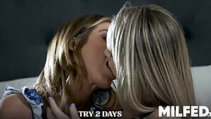 Hey, step-mom, why you watching me with this older woman?