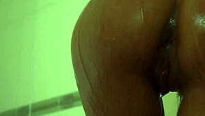 Hot Monika Fox enjoys a seductive shower.