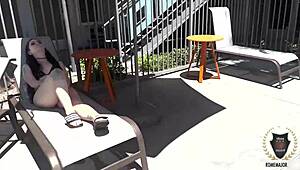 Gothic Nympho Inked Lily Gets Her Holes Gaped By Monster Cock