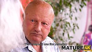 Mature4K drama, old man fails so wife hits on handsome waiter! 😘