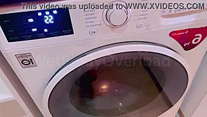 POV of Wet Pinay in School Uniform Washing After Filming Videos