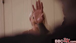 rough black gang triple-teams and ass-fucks dumb stripper slut