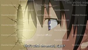 Stepsister bends over for intense stretching and raw action