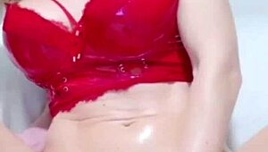 Shaved tight pussy gets drilled hard in wild banging video