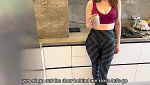 Fucked Busty Stepmom Hard While Stepdad Was Out - Russian Talk