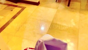 POV of Wet Pinay in School Uniform Washing After Filming Videos