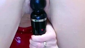 Shaved tight pussy gets drilled hard in wild banging video