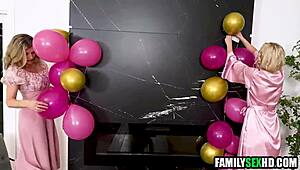 Yo, step mom totally messed up our family with wild group sex! 😲