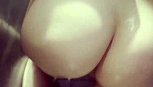 Young 18+ girlfriend plays in shower with shaved pussy and ass.