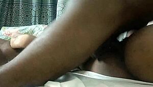 Asian Husband and Wife Share Intimate Bedroom Moments