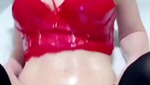 Shaved tight pussy gets drilled hard in wild banging video