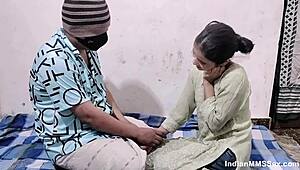 indian teacher fucks student in roleplay creampie