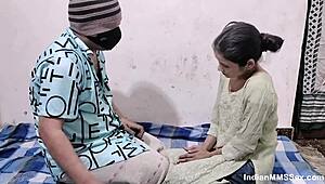 indian teacher fucks student in roleplay creampie