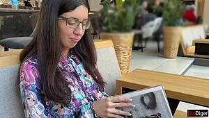 Nerdy Girl Gets Rough Cum on Face