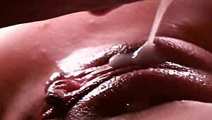 Extremely Close-Up Sperm Dripping Down The Pussy