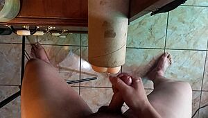 intriguing scene with rubber doll and climax