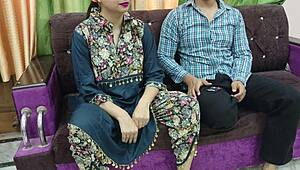 Real Indian Desi Punjabi Stepmom Helps Stepson in Rough Roleplay Sex With Audio