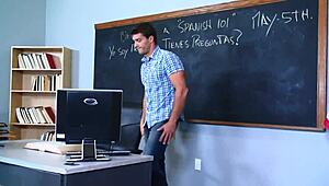 A new way of learning spanish with blowjob and fucking