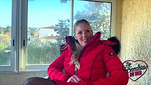 beautiful french blonde aurbeaureal enjoys hard sex in group mmf scene