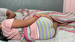 Muslim Stepsister Bed Share Turns Into Dirty Blowjob