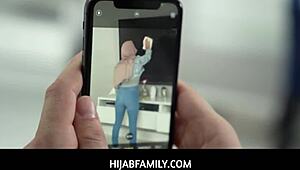 Hijab Cleaning with Veronica Valentine and Peter Green in Premium Scene