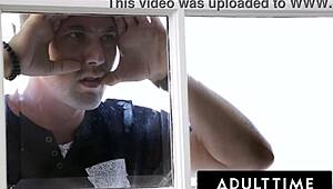 Just saw slutty teen 18+ Alex Grey FUCKING her stepdad Tommy Gunn. Peeping neighbor caught it all!