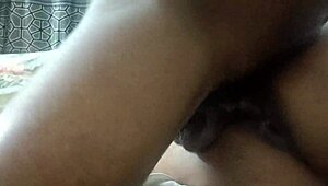 Asian Husband and Wife Share Intimate Bedroom Moments