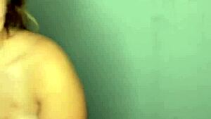 Watch me slip into tight lingerie, showing off my big British curves.