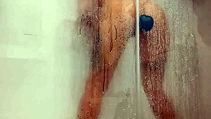 Hot Teen Girl Plays With Dildo In Shower
