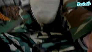 Big Boob Soldier Girl Fingering Her Wet Pussy Alone In Quarters!