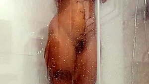 Hot Teen Girl Plays With Dildo In Shower