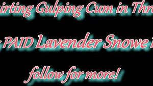 Thick white bimbo in pigtails stares at fat pussy before head fucking