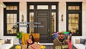 raven belle's big tits get fucked by pizza boy again.