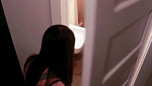 Lesbians Rilee Marks and Alice March Finger and Lick in Hotel Bathtub