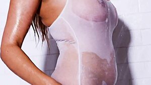 most teasing milf julia ann poses during the hottest shower