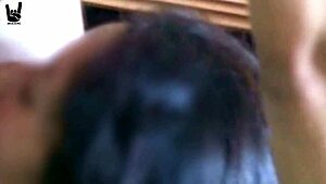 cogiendo in front of the cuckold in homemade latina scene