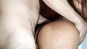 Taking creampie in ass on all fours delight