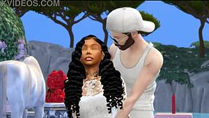 outdoor public anal with summer walker, her big ebony ass getting fucked by big black cock.