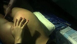 pussy farting full of cum while bent over with toys?