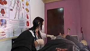 Unexpected Hard-On Shocks Nurse as Latina Takes Rough Deepthroat with Dirty Talk