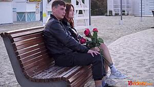 18Videoz - Fresh Busty Redhead Teen Queenlin Enjoys Hardcore 18+ Fucking and Riding