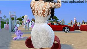 outdoor public anal with summer walker, her big ebony ass getting fucked by big black cock.