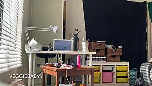 Hey, caught you spying on me naked cleaning my room, huh?