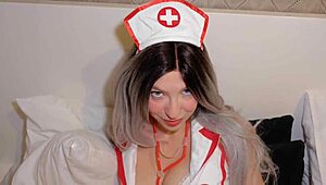 Big Boobs Nurse Craves a Deep Creampie POV