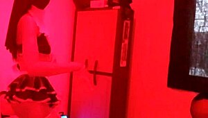 We danced an erotic dance for an effeminate man, almost leading to sex.