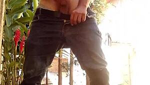 i'm soloboy masturbating outdoors, oh yeahh