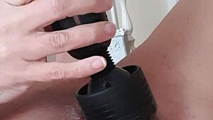 early morning squirting with toys and anal fucking