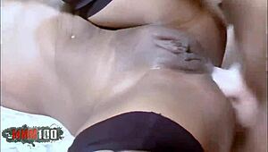 anal fun on the bed with cute french black girl shania