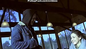 This sexy snowboard babe gets a real facial in scene 2 😏